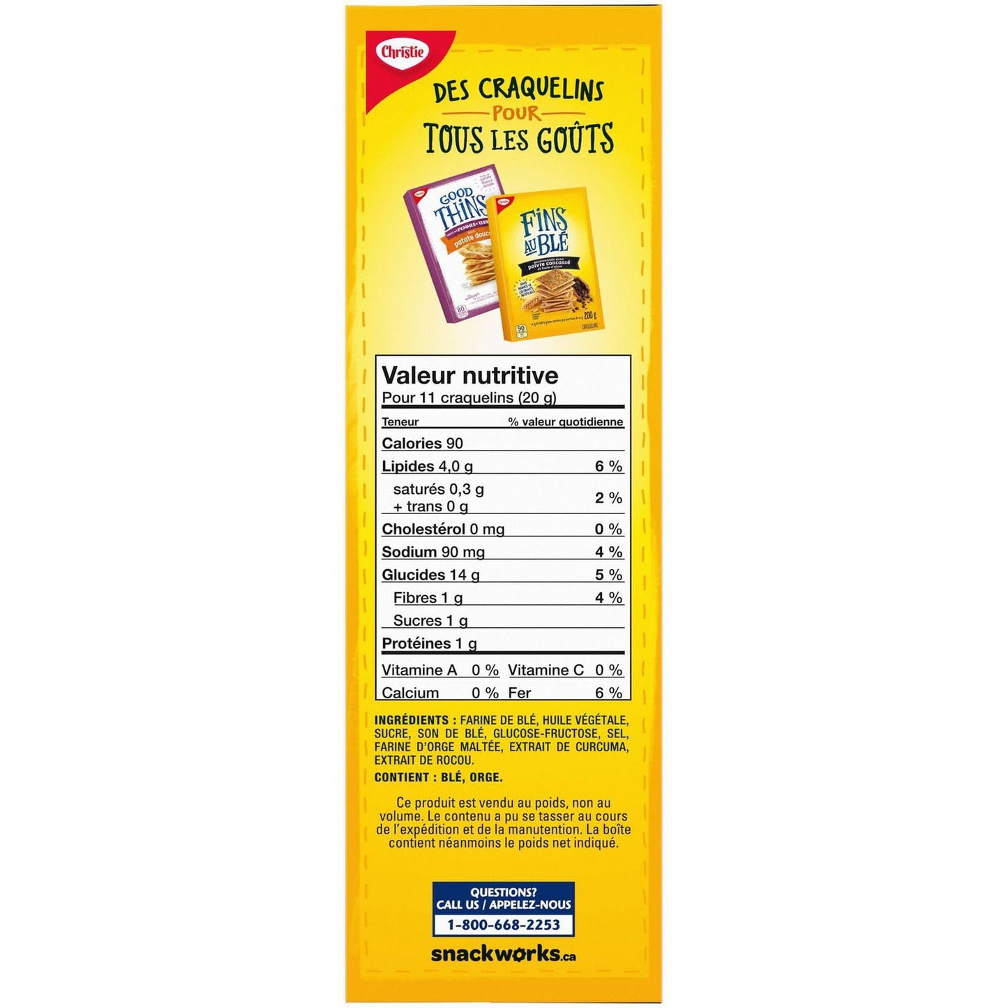 Wheat Thins Original Crackers Nutrition Value French