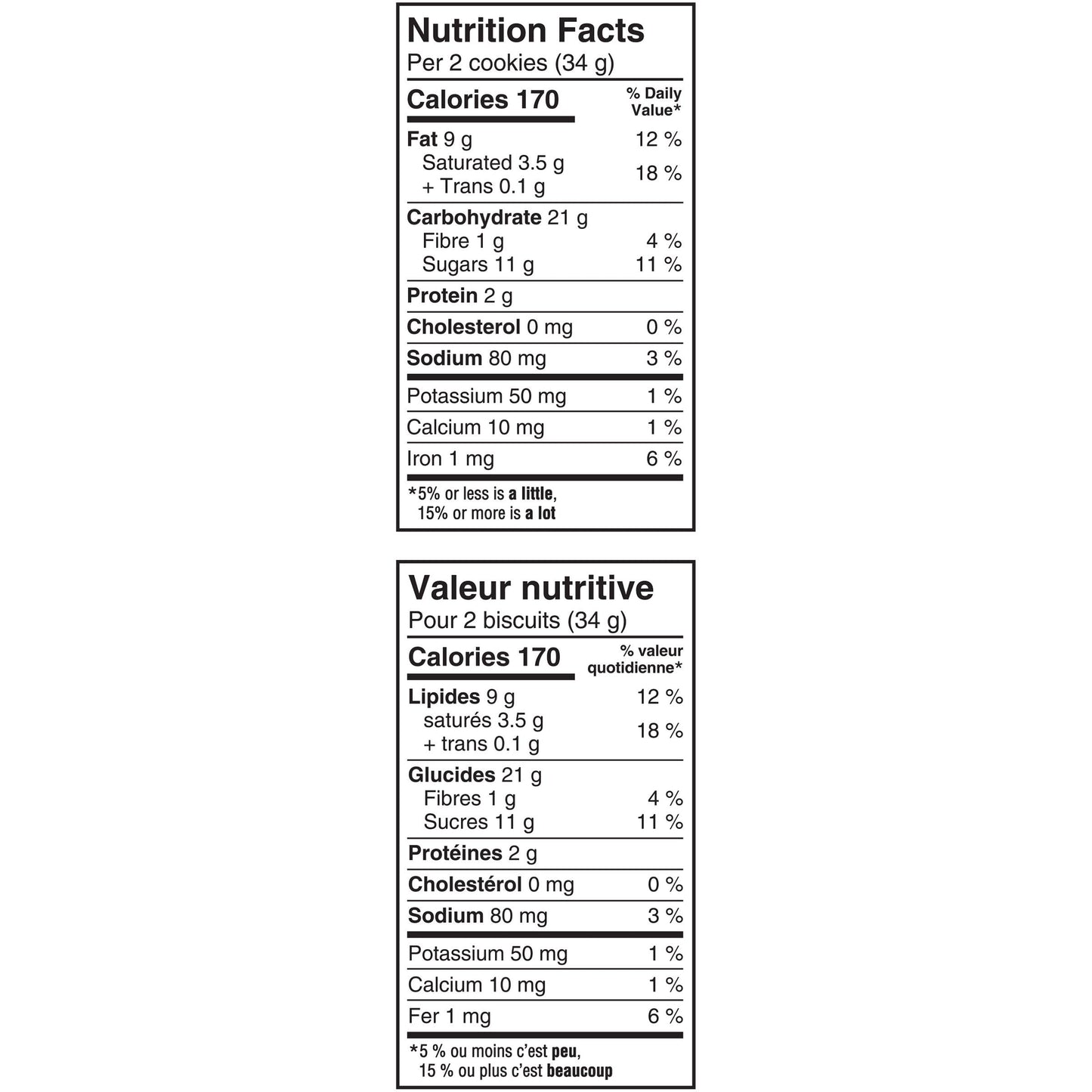 Christie Chips Ahoy Triple Chocolate Chunks Nutrition Facts French