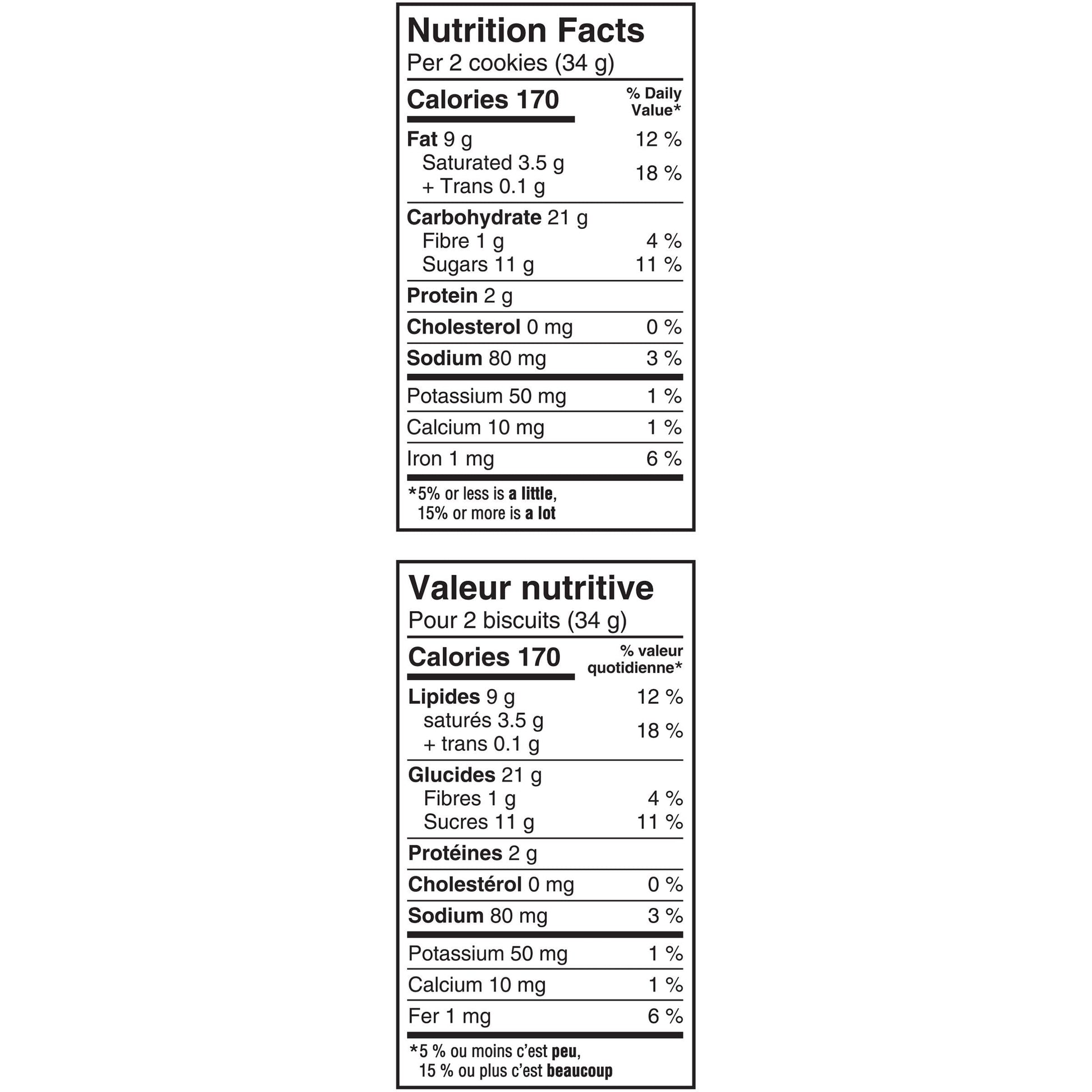 Christie Chips Ahoy Triple Chocolate Chunks Nutrition Facts French