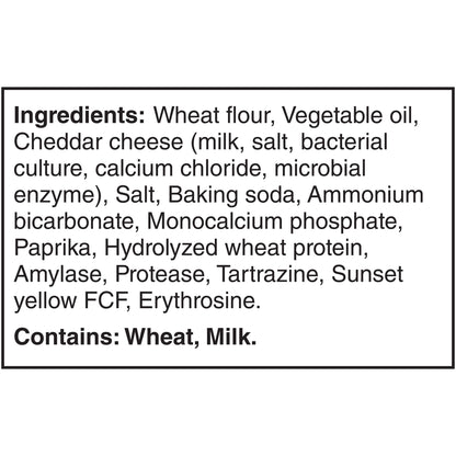 Christie Ritz Cheese Bits Cheddar Flavoured Crackers Ingredients