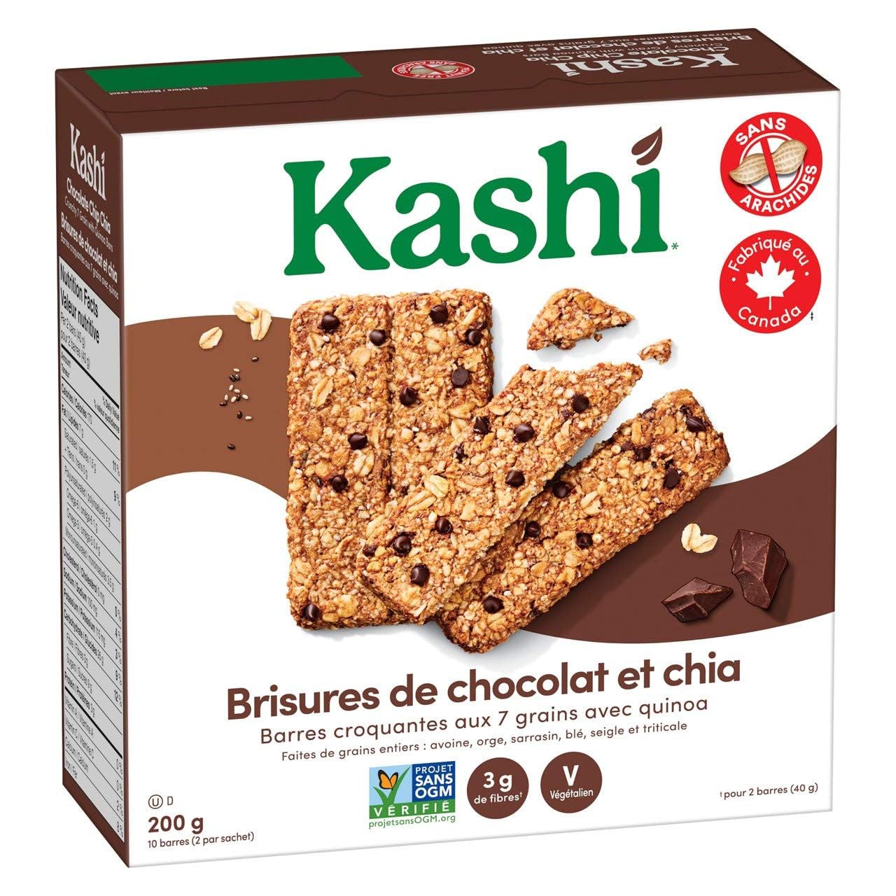 Kashi 7 Grain Chocolate Chip Chia with Quinoa bars side cover