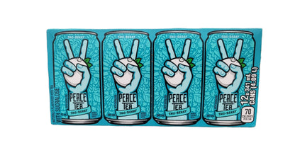 Peace Tea Iced Tea Sno-Berry Flavor Case of 12 Cans 11.5 oz Each