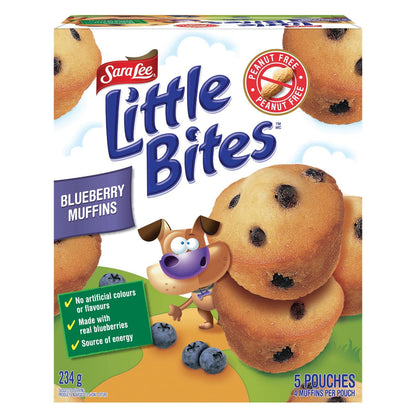 Sara Lee Little Bites Blueberry Muffins, Peanut Free Snacks (Shipped from Canada)