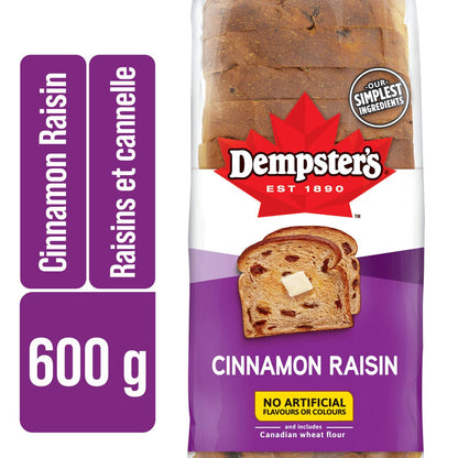 Dempster's Cinnamon Raisin Bread 600g/21.1oz (Shipped from Canada)