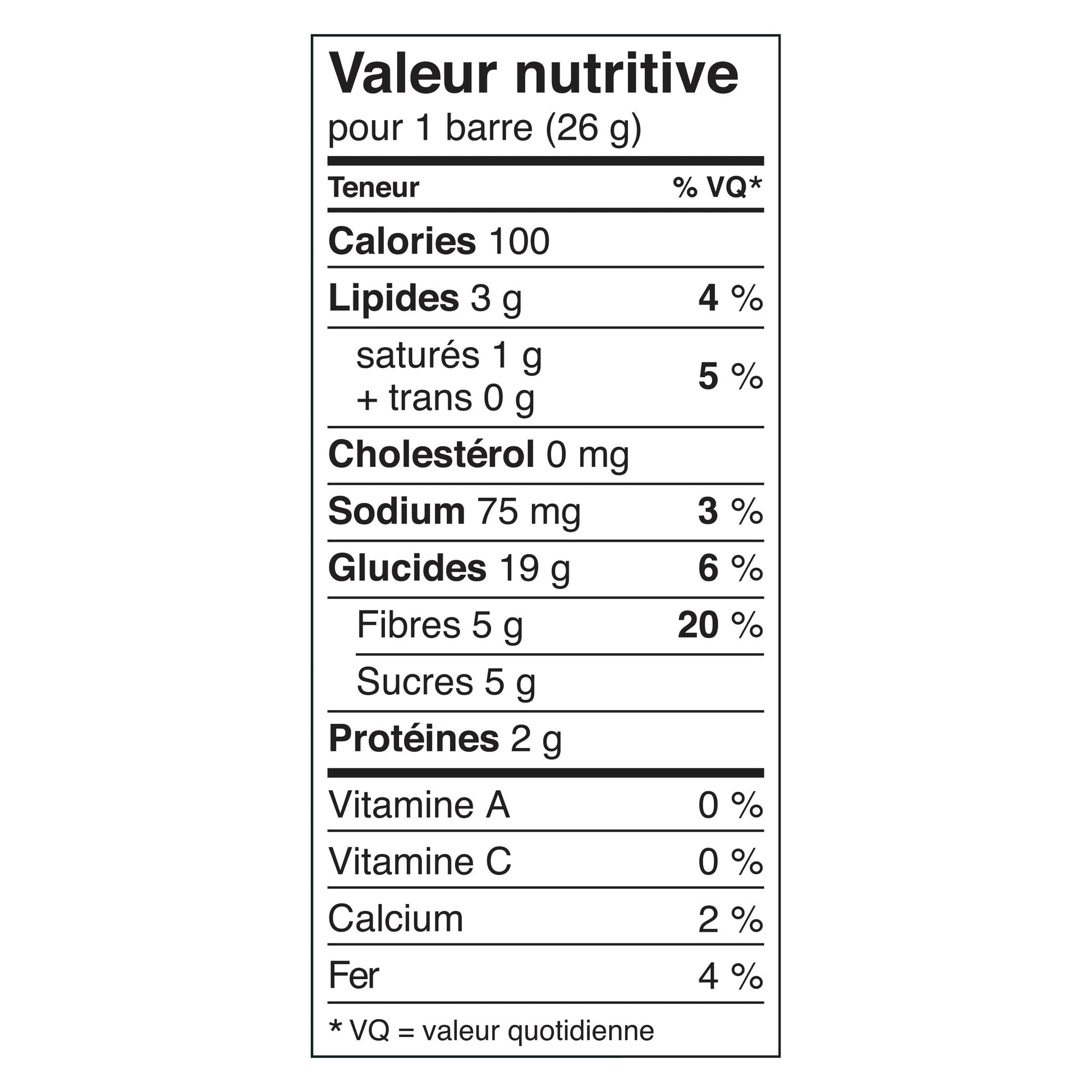 Nature Valley Lunch Box Caramel Chocolate Bars Nutrition Facts French