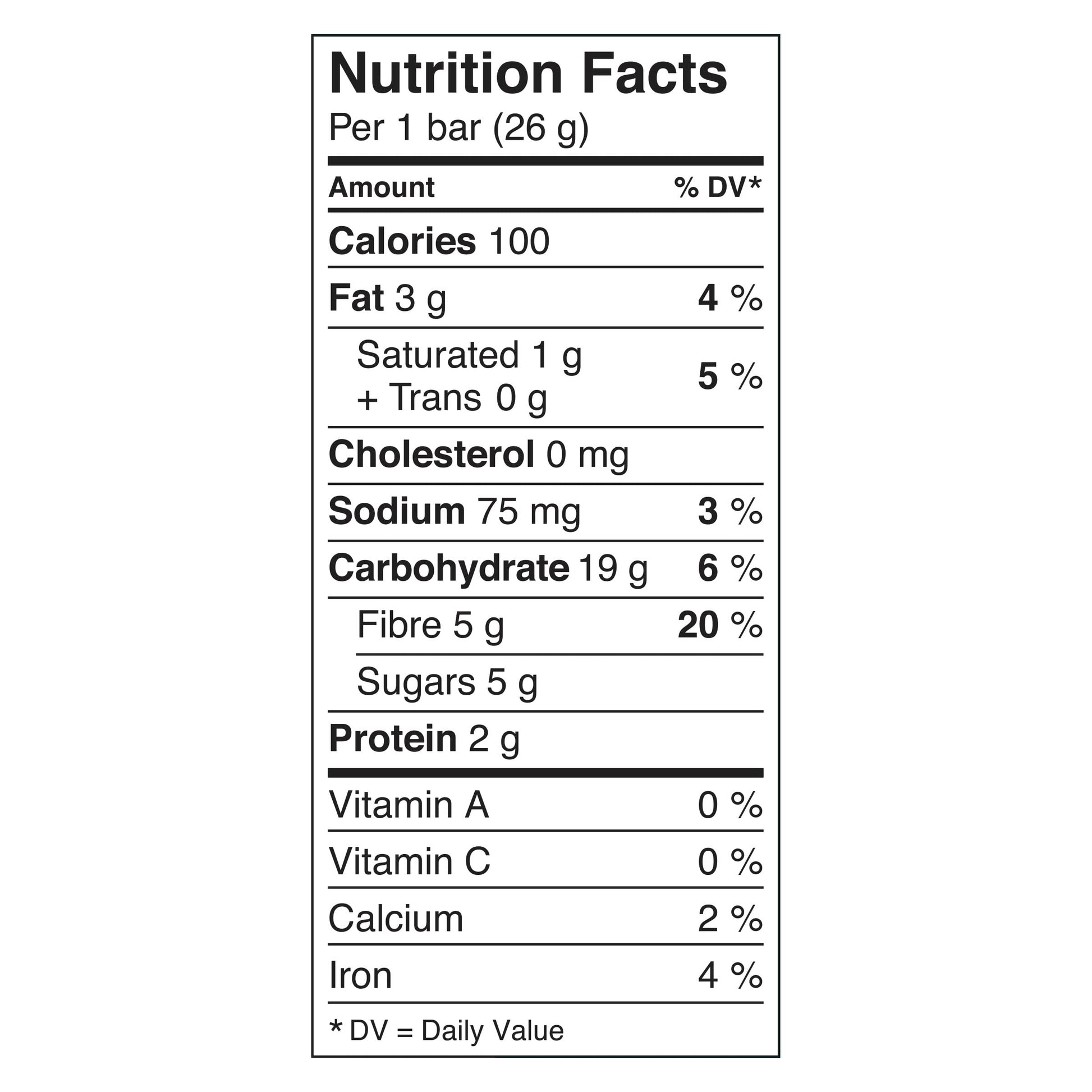 Nature Valley Lunch Box Caramel Chocolate Bars Nutrition Facts