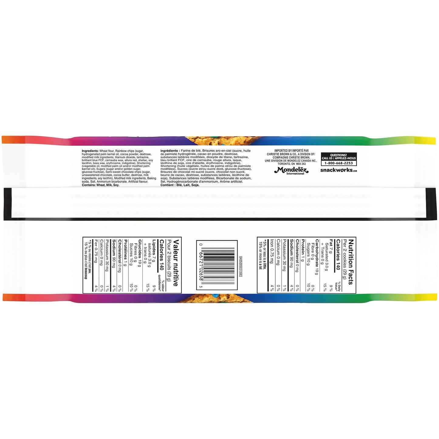 Christie Chips Ahoy Rainbow Chocolate Cookies 3