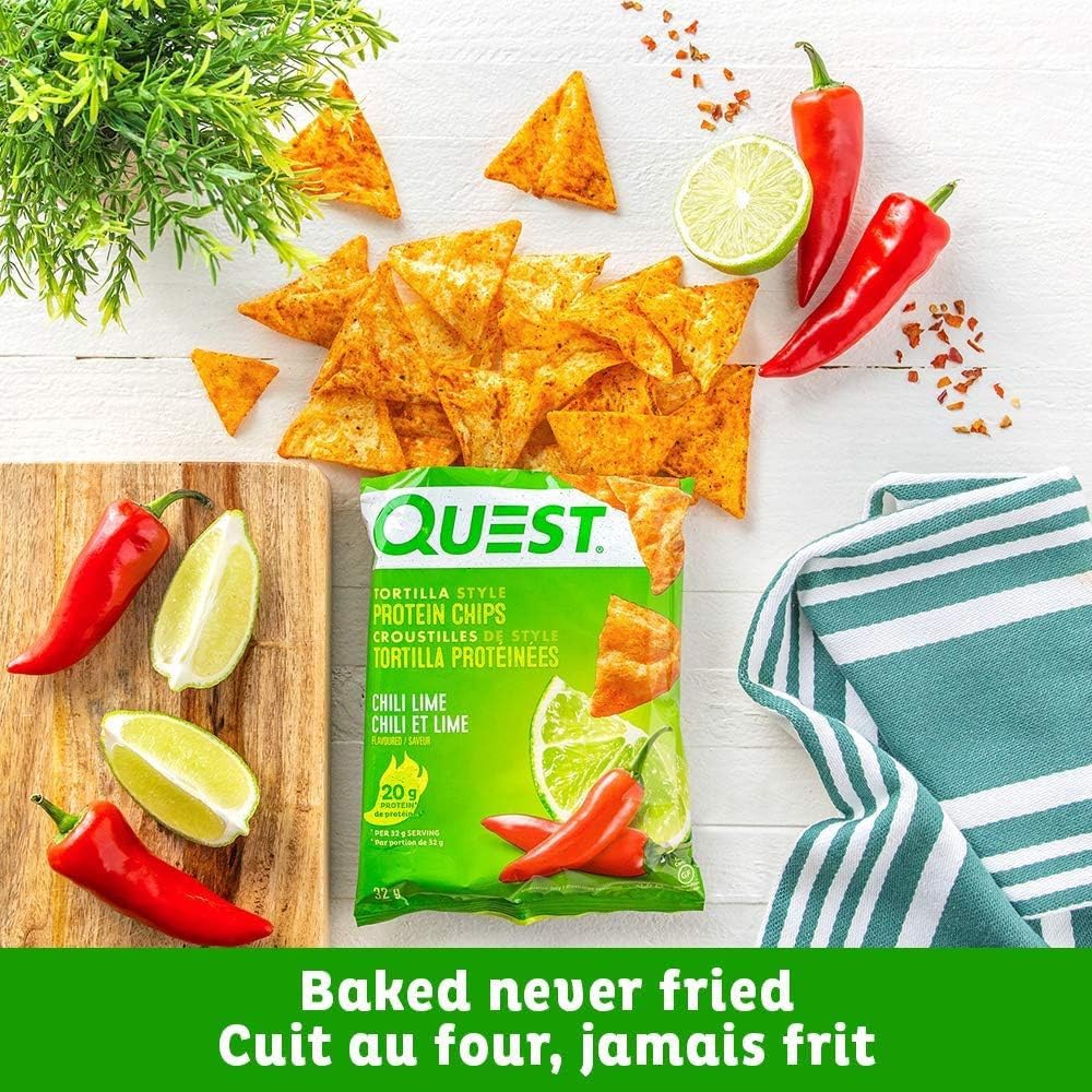 Quest Chili Lime Tortilla Protein Chips 6