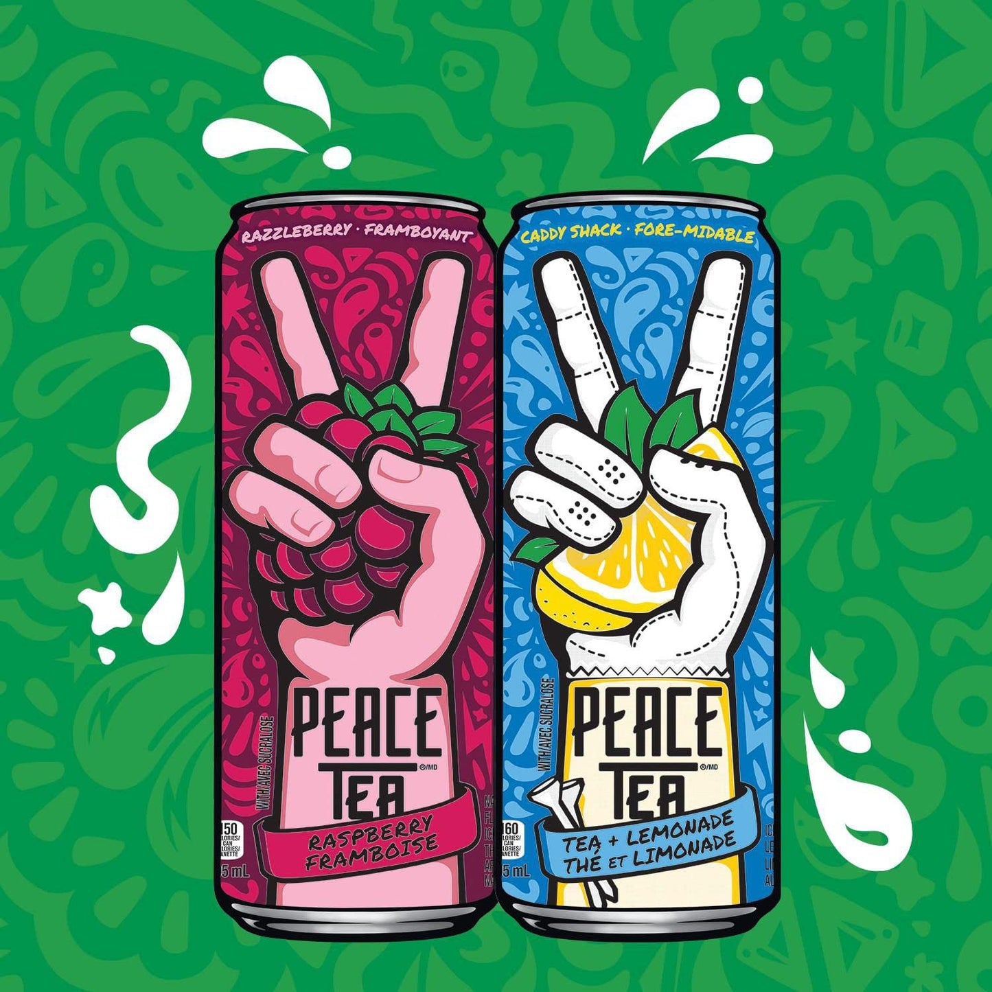 Peace Tea Iced Tea Sno-Berry (can) 341 mL/11 fl.oz (Shipped from Canada)