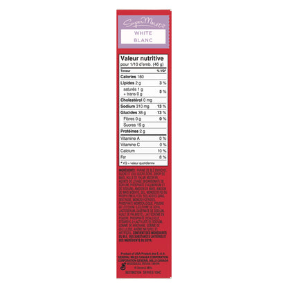 Betty Crocker Super Moist White Cake Mix Nutrition Facts French