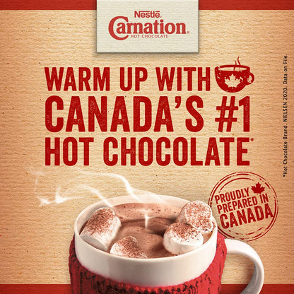 Nestle Carnation Hot Chocolate Rich and Creamy 10 x 25 g sachets, 250g (8.83oz), Product of Canada