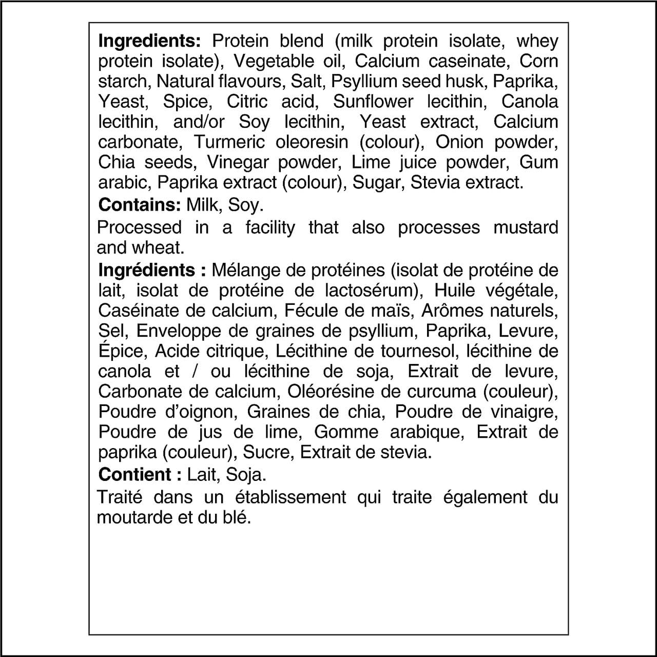 Quest Chili Lime Tortilla Protein Chips Ingredients