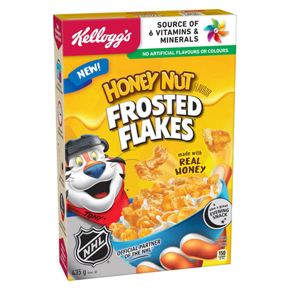 Kelloggs Frosted Flakes Honey Nut Cereal 435g/15.3oz (Shipped from Canada)