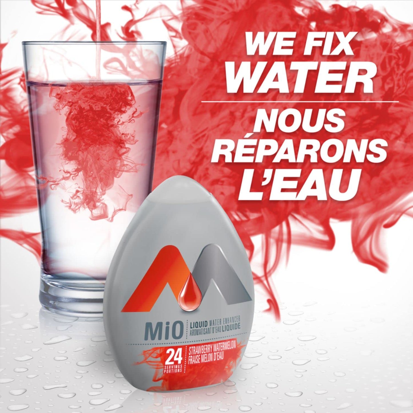 MiO Strawberry Watermelon Liquid Water Enhancer 48mL/1.6 fl. oz. (Shipped from Canada)