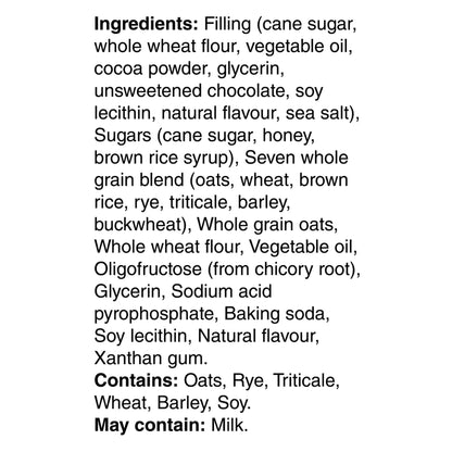 Kashi 7 Grain Cocoa Soft Baked Bars Ingredients