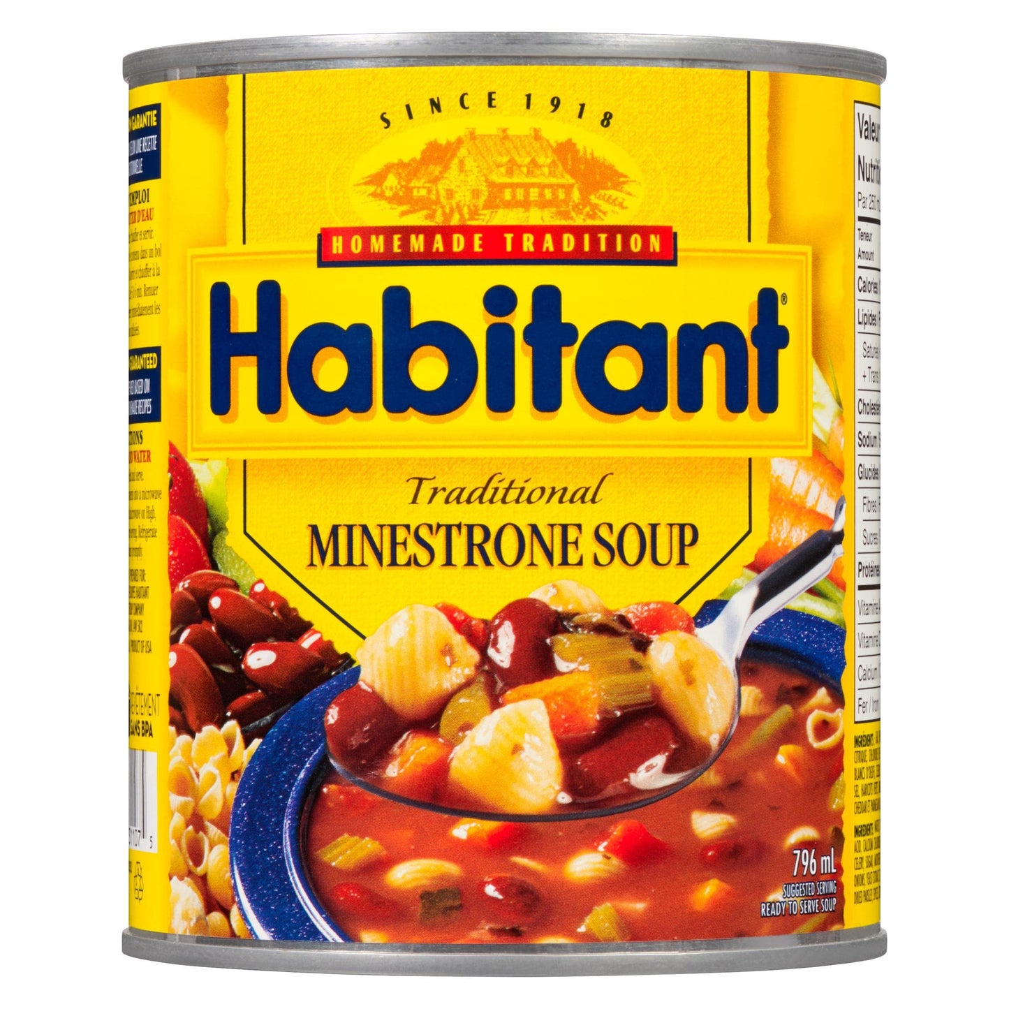 Habitant Traditional Minestrone Soup Can 1