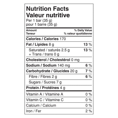 Nature Valley Sweet Salty Peanut Granola Bars Nutriftion Facts 1