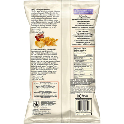 Miss Vickies Applewood Smoked BBQ Chips back cover