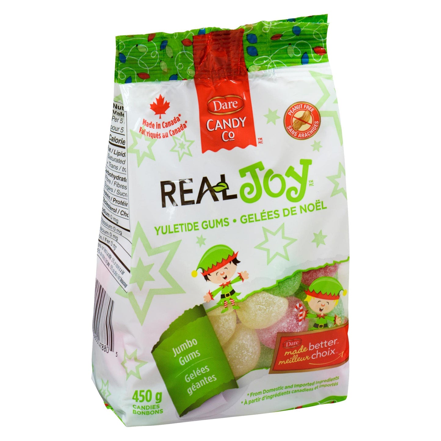 Dare Real Joy Christmas Yuletide Soft Gummy Candy 450g/15.8oz (Shipped from Canada)