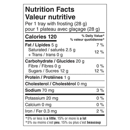 Dunk Aroos Vanilla Cookies Rainbow Sprinkle Frosting Nutrition Facts