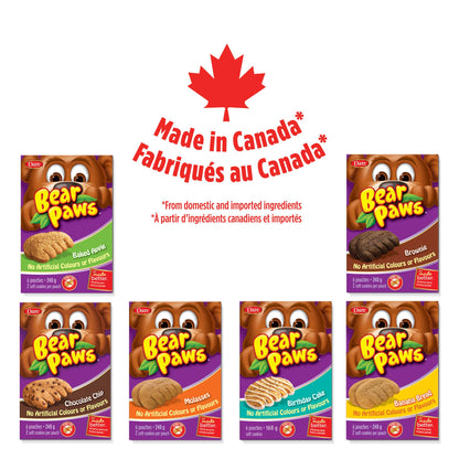 Dare Bear Paws Brownie Soft Cookies, 240g/8.5oz (Shipped from Canada)