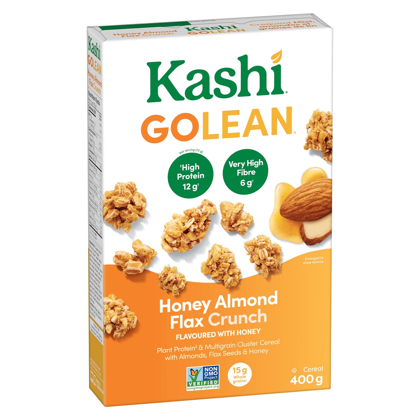 Kashi Go Honey Almond Flax Cereal 400g/14.10oz (Shipped from Canada)