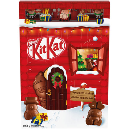 Nestle Kit Kat Christmas Holiday Chocolate Advent Calendar 208g/7.3oz (Shipped from Canada)