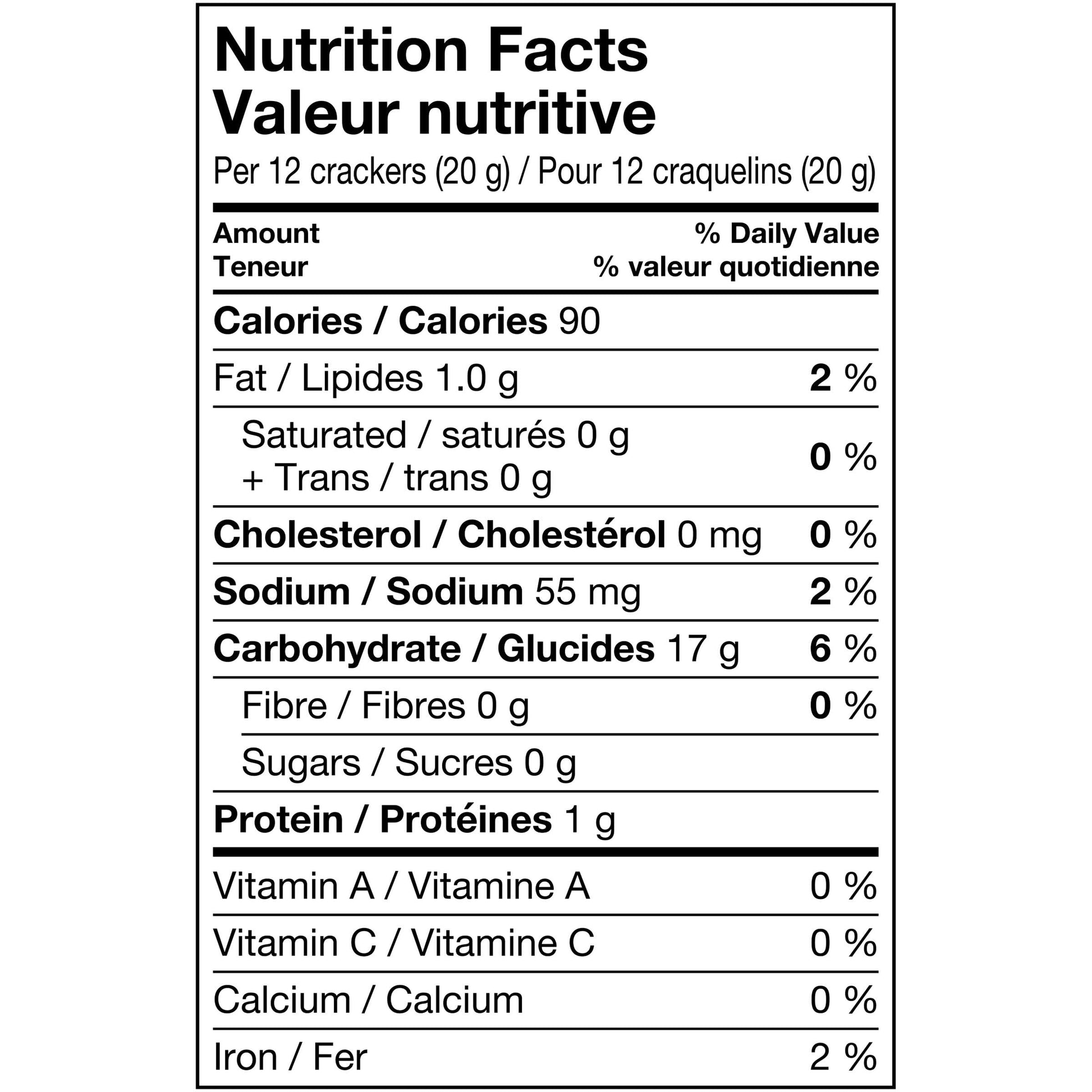 Good Thins Rice Thins Simply Salt Saltines Nutrition Facts