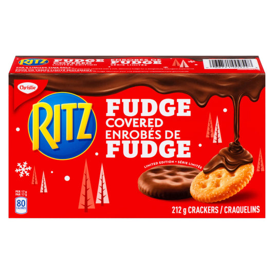 Ritz Limited Edition Holiday Fudge Covered Crackers 212g/7.4oz (Shipped from Canada)