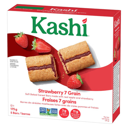 Kashi 7 Grain Strawberry Soft Baked Bars 175g/6.1oz (Shipped from Canada)