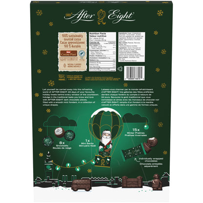 Nestle After Eight Advent Calendar Santa Dark Chocolate 199g/7oz (Shipped from Canada)