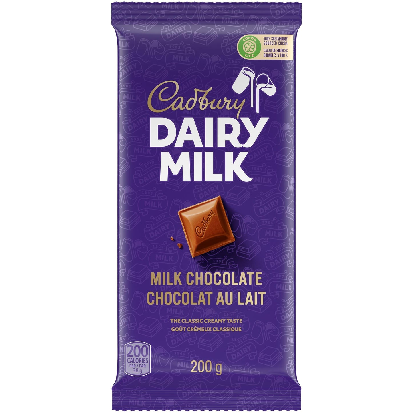 Cadbury Dairy Milk Chocolate Bar 200g/7oz (Shipped from Canada)