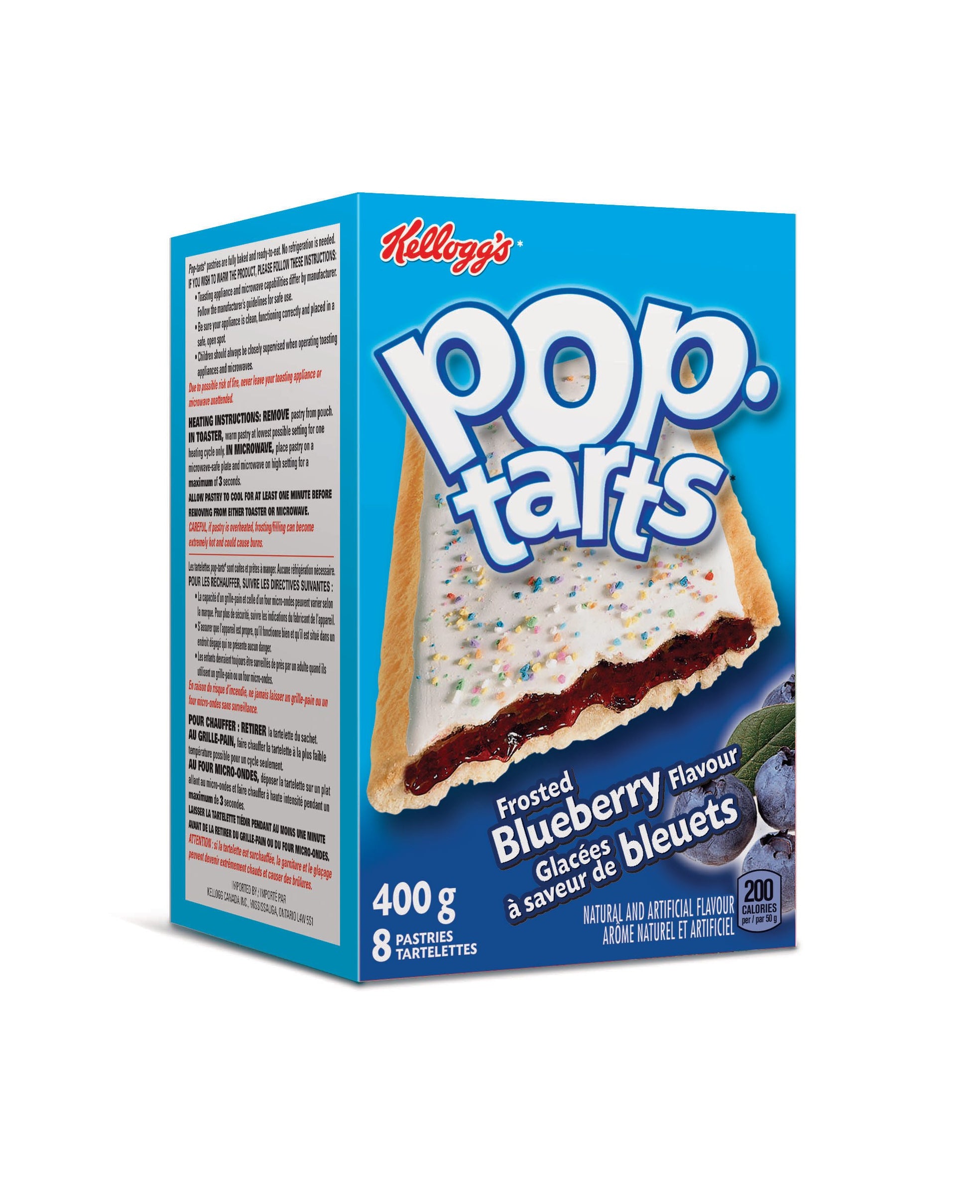 Pop Tarts Frosted Blueberry Toaster Pastries front cover