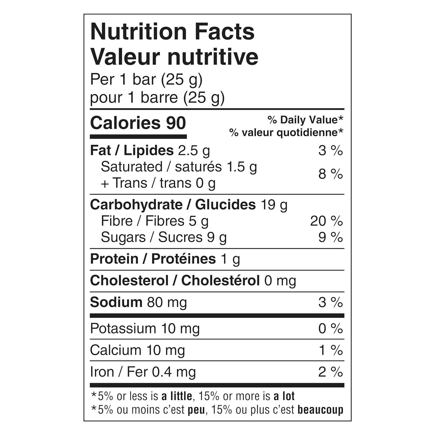 Fiber 1 Delights Bar Lemon Flavor Nutrition Facts