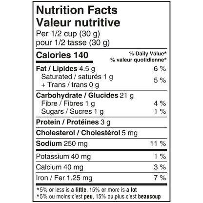 Pepperidge Farm Goldfish Cheddar Jack's Crackers Nutrition Facts