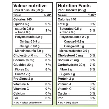 Peek Freans Lifestyle Blueberry Brown Sugar Nutrition Facts