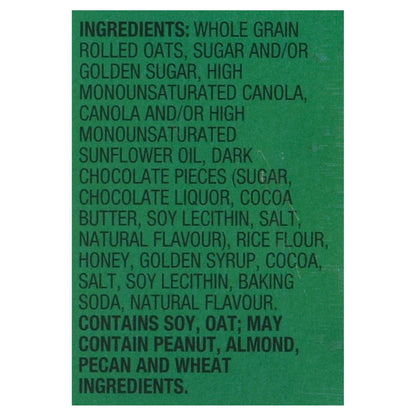 Nature Valley Crunchy Oats Dark Chocolate Bars Ingredients