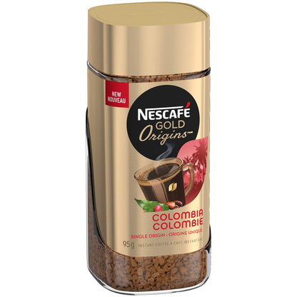 NESCAFE Gold Origins Colombia Instant Coffee Jar 95g/3.4oz (Shipped from Canada)