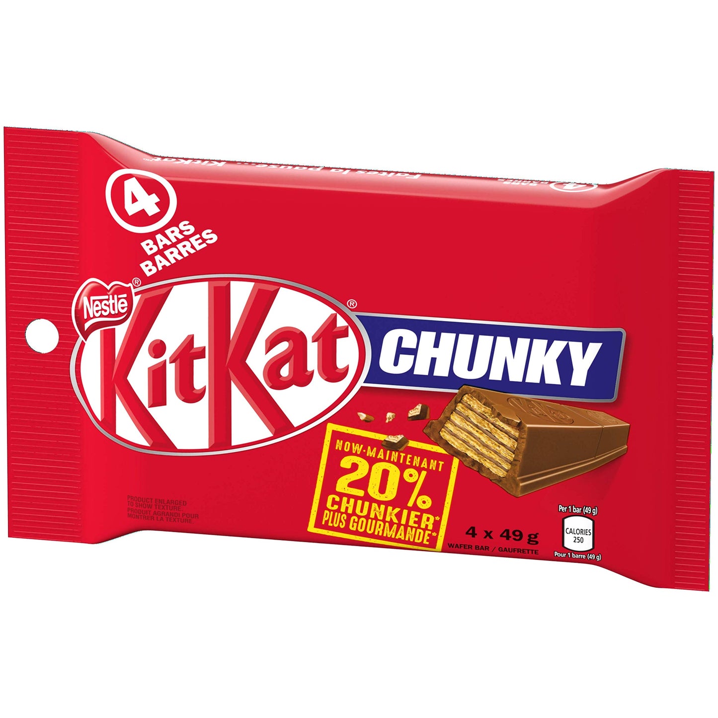 Kit Kat Chunky Chocolate Bars Multipack, 4 X 49g, 196g/6.9oz (Shipped from Canada)