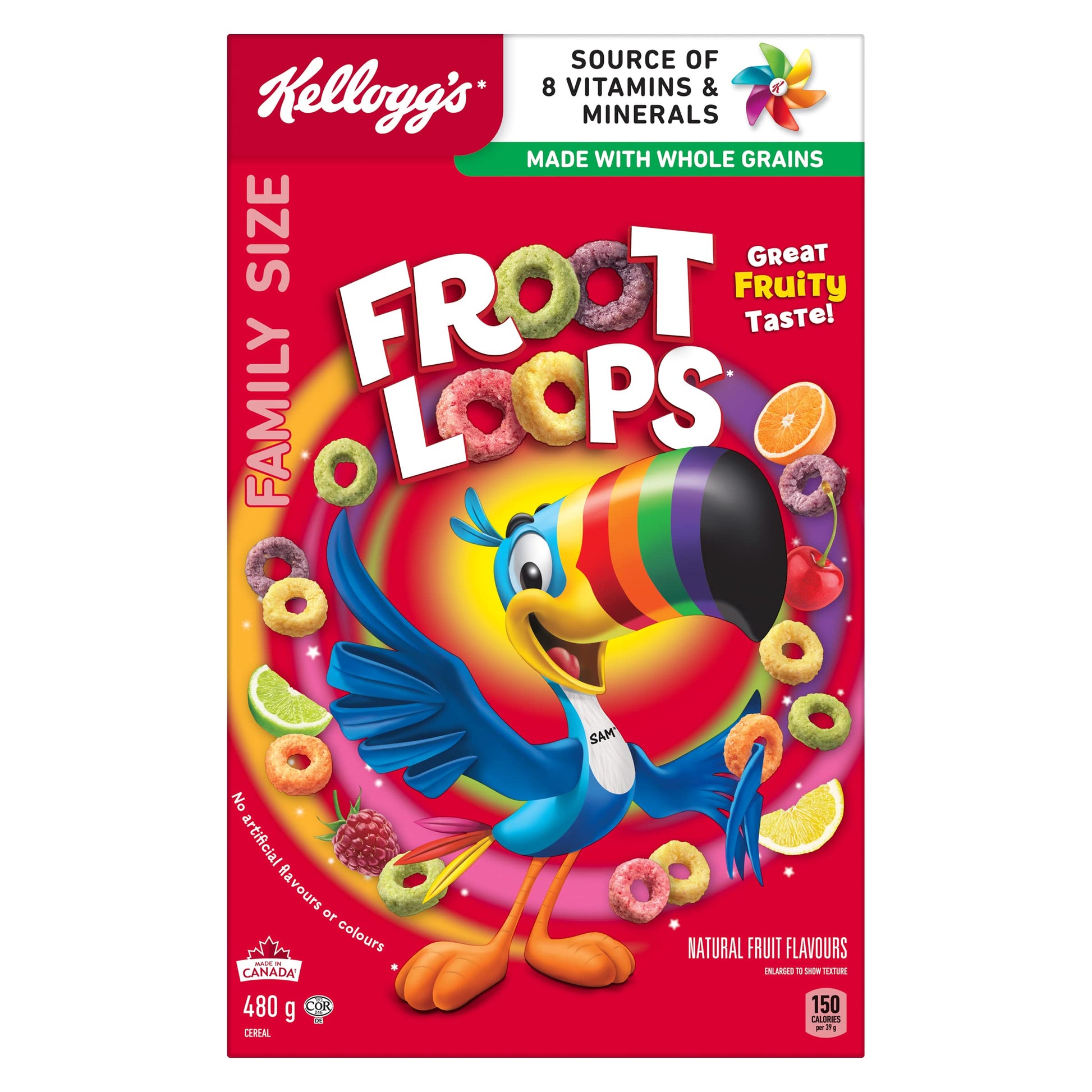 Kellogg's Froot Loops Cereal Family Size