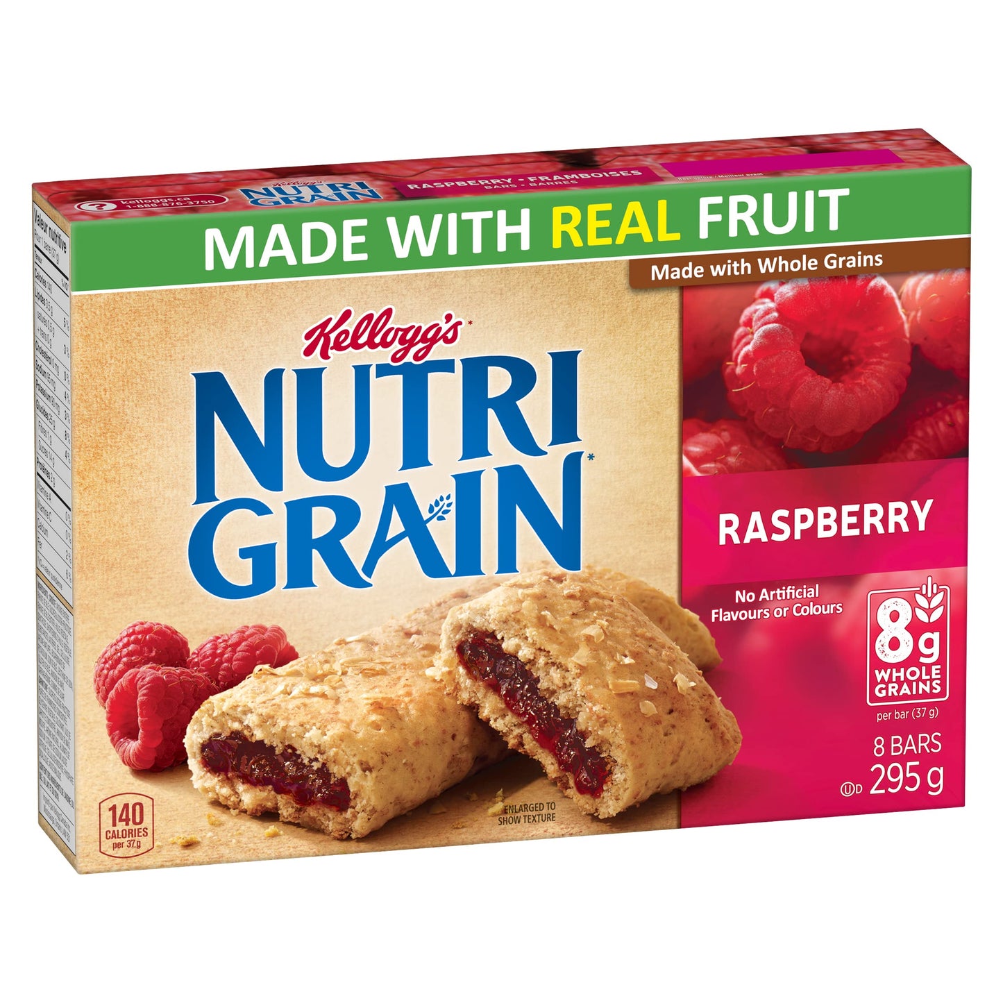 Kellogg's Nutri Grain Cereal Bars Raspberry 295g/10.4oz (Shipped from Canada)