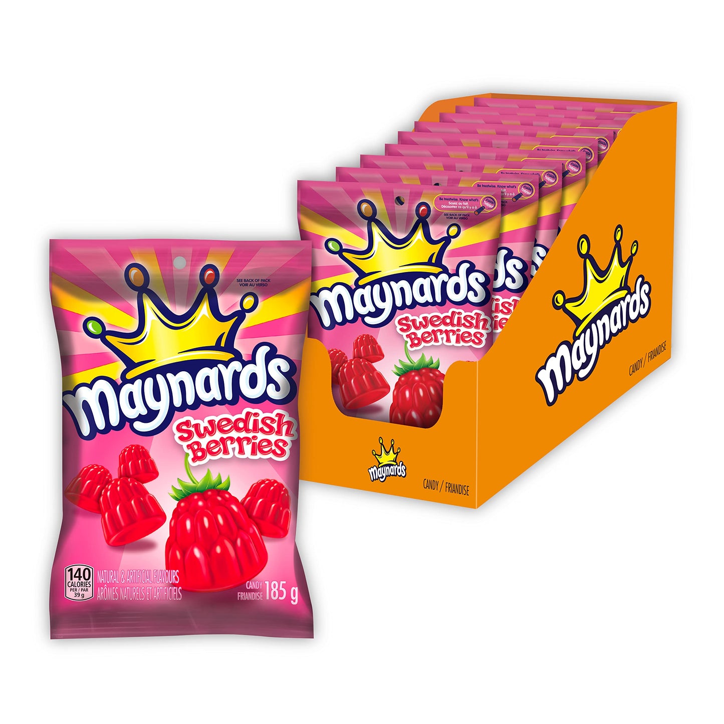 Maynards Swedish Berries 9x185g/6.52oz (Shipped from Canada)