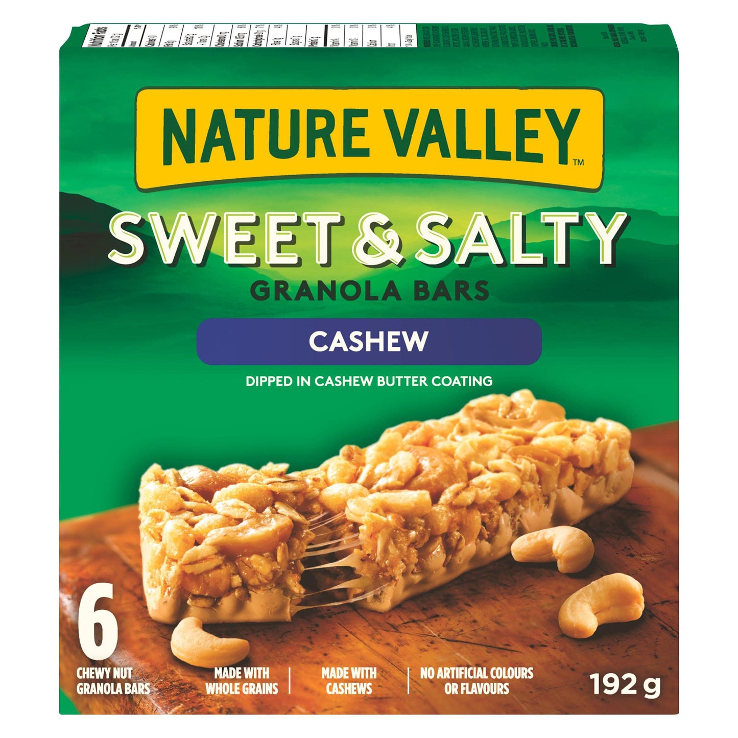 Nature Valley Sweet Salty Cashew Granola Bars 2