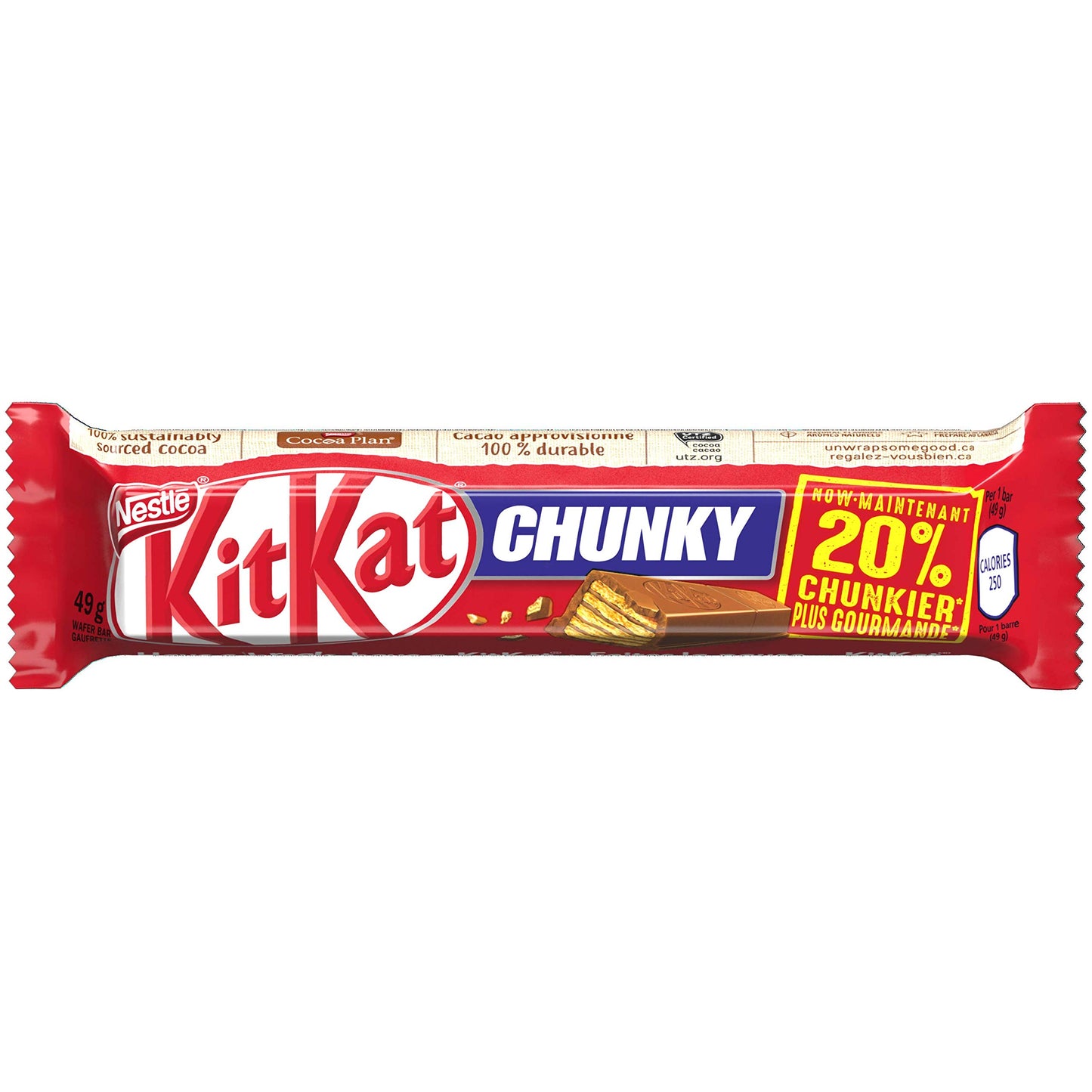 Kit Kat Chunky Chocolate Bars Multipack, 4 X 49g, 196g/6.9oz (Shipped from Canada)