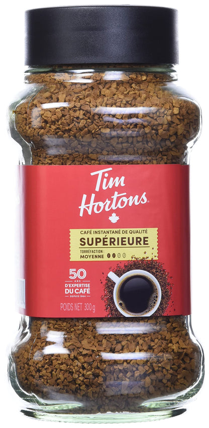 Tim Hortons Medium Roast Instant Coffee 100% Colombian 300g/10.58oz (Shipped from Canada)