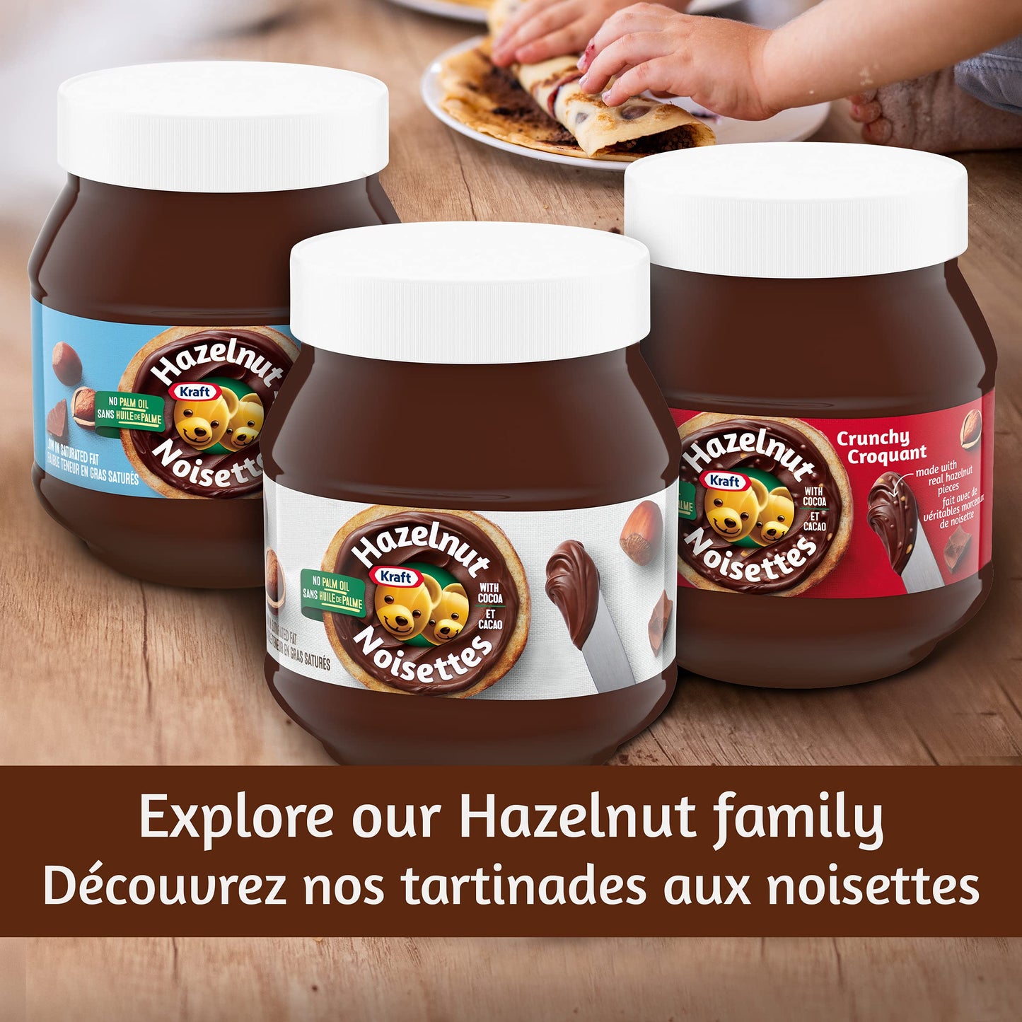 Kraft Hazelnut Chocolate Spread (No Palm Oil) 725g/25.6oz (Shipped from Canada)