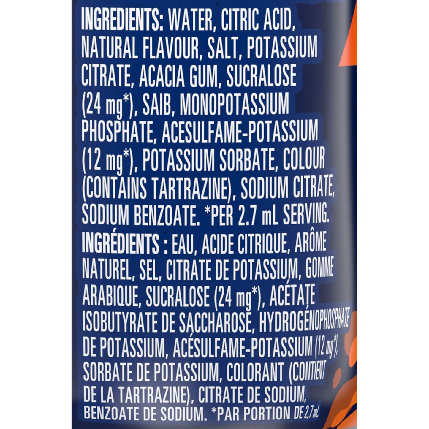 MiO Sport Orange Electrolyte Liquid Water Enhancer, 48mL/1.6 fl. oz (Shipped from Canada)