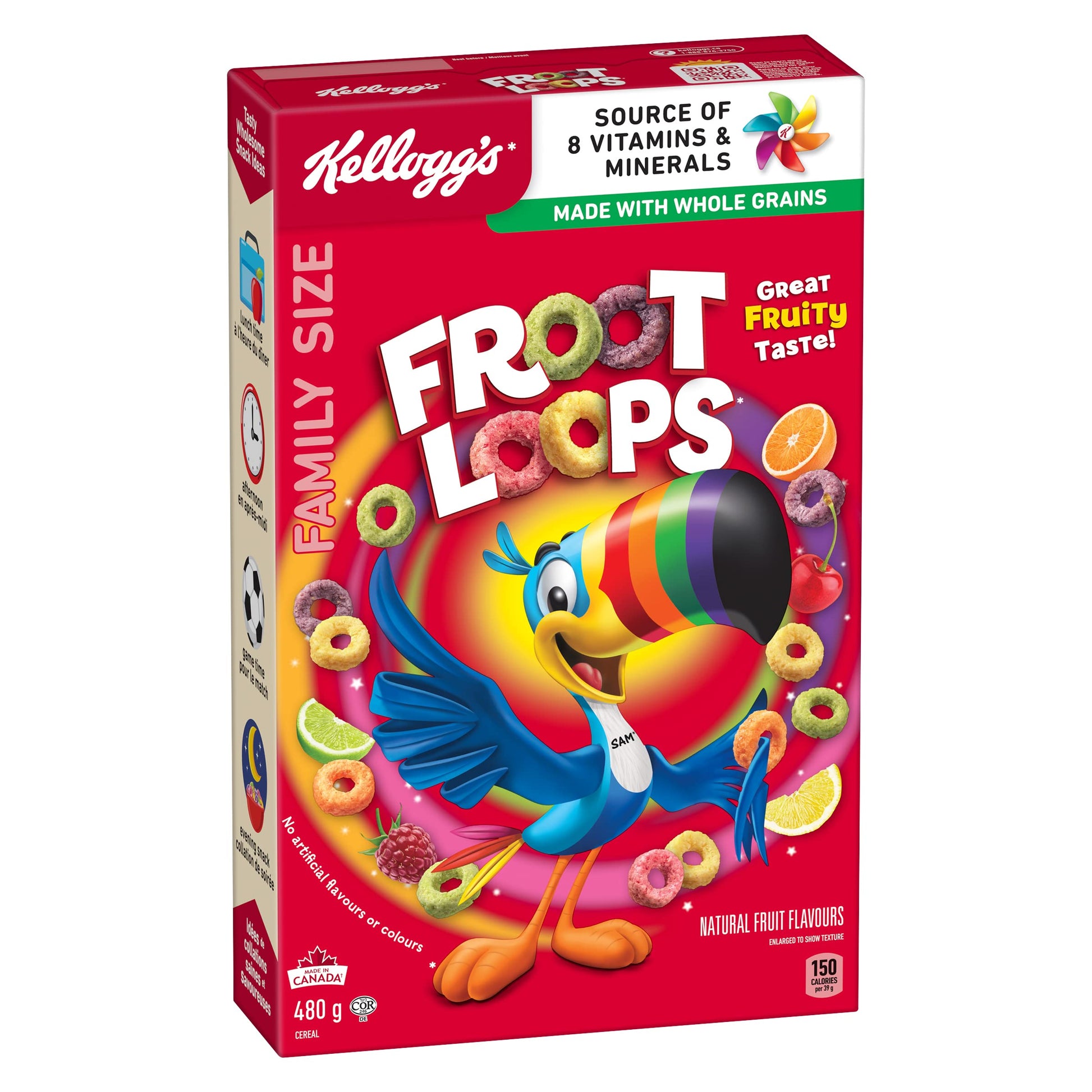 Kellogg's Froot Loops Cereal Family Size 2