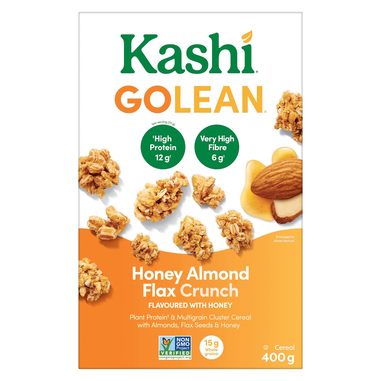 Kashi Go Honey Almond Flax Cereal 400g/14.10oz (Shipped from Canada)