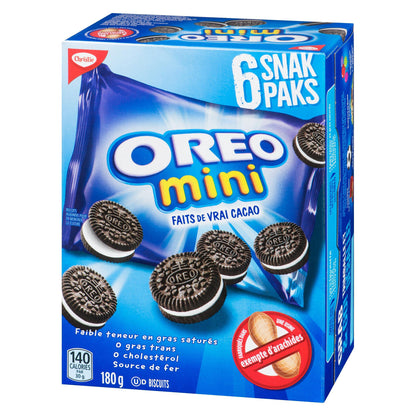 Oreo Mini Sandwich Cookies 6 Individual Packets 180g/6.3oz (Shipped from Canada)